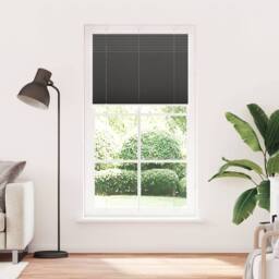 Berkfield Home Pleated Blind Black 105x200 cm Fabric Width 104.4 cm Polyester