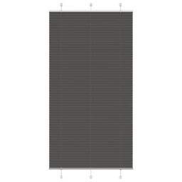Berkfield Home Pleated Blind Black 105x200 cm Fabric Width 104.4 cm Polyester - thumbnail 2