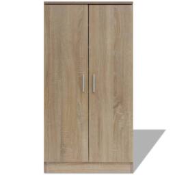Berkfield Home Shoe Cabinet 7 Shelves Oak in Brown - thumbnail 3