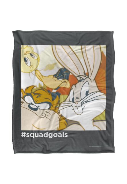 Warner Brothers Looney Tunes Officially Licensed Silky Touch Super Soft Throw Blanket 152 x 127 cm in White - image 1