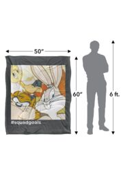 Warner Brothers Looney Tunes Officially Licensed Silky Touch Super Soft Throw Blanket 152 x 127 cm in White - thumbnail 5