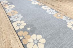 RugsX Anti-Slip Margaretka Runner in Grey - Size: 110 cm x 190 cm - thumbnail 3