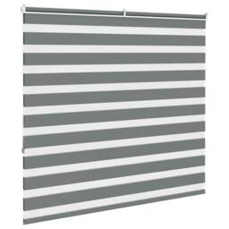 Berkfield Home Elegant Zebra Blind Dark Grey 165x150 cm Fabric Width 160.9 cm Po - thumbnail 4