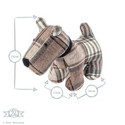 Nicola Spring Bentley the Dog Door Stop - 30 x 24cm - Brown - Size: 30 x 24 cm - thumbnail 3