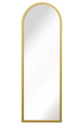 "MirrorOutlet Gold Metal Framed Arched Wall Mirror 47"" X 16"" (120CM X 40CM) - Size: 1 Pack" - thumbnail 3