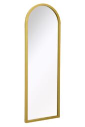 "MirrorOutlet Gold Metal Framed Arched Wall Mirror 47"" X 16"" (120CM X 40CM) - Size: 1 Pack" - thumbnail 4