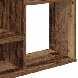 Berkfield Home Room Divider/Book Cabinet Old Wood 100x24x140 cm Engineered Wood in Brown - Size: 100 x 24 x 140 cm - thumbnail 8