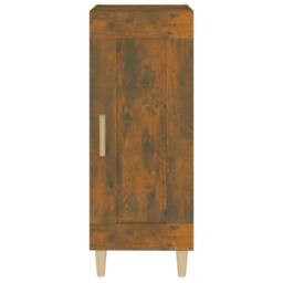 Berkfield Home Sideboard Smoked Oak 34.5x34x90 cm Engineered Wood in Brown - thumbnail 5