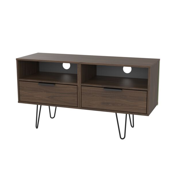 Ready Assembled 2 U Fuji TV Unit with legs (Ready Assembled) in Walnut - image 1