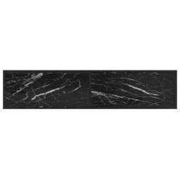 Berkfield Home TV Cabinet Black Marble 180x40x40.5 cm Tempered Glass - thumbnail 5