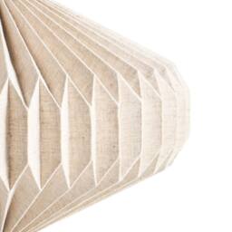 Wyld and Coco Beige Pendant Lamp with Fabric Shade - Modern Living Room Light - thumbnail 7