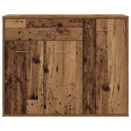 Berkfield Home Sideboard Old Wood 88x30x70 cm Engineered Wood in Brown - Size: 88 x 30 x 70 cm - thumbnail 6