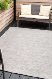 Kukoon Beige Outdoor, Garden & Patio Area Rug in Grey - Size: 120 cm x 170 cm - thumbnail 1