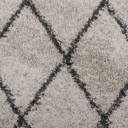 Berkfield Home Shaggy Rug PAMPLONA High Pile Modern Beige & Anthracite √ò 100 cm - Size: Medium - thumbnail 9