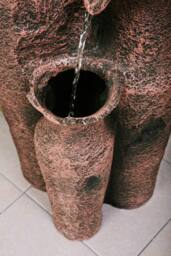 Primrose Garden Patio Outdoor Water Feature Sama Cascading Jars Polyresin H84cm in Copper - thumbnail 4