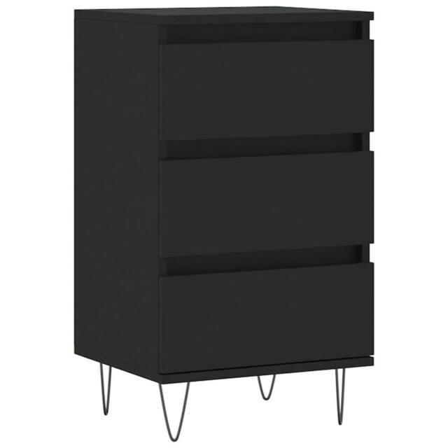 Berkfield Home Sideboard Black 40x35x70 cm Engineered Wood - Size: 40 x 35 x 70 cm - image 1