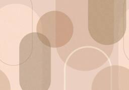 Superfresco Easy Arched Geo Muted Neutral Print To Order 3m x 2.8m Mural in Beige - thumbnail 2