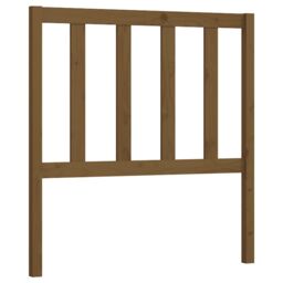 Berkfield Home Bed Headboard Honey Brown 96x4x100 cm Solid Wood Pine - Size: 96 x 4 x 100 cm - thumbnail 2