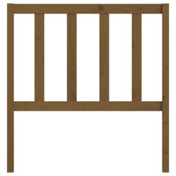 Berkfield Home Bed Headboard Honey Brown 96x4x100 cm Solid Wood Pine - Size: 96 x 4 x 100 cm - thumbnail 4