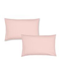 Catherine Lansfield 'Brushed Cotton' Pillowcase Pair in Pink - Size: Standard Pillow Case - thumbnail 3