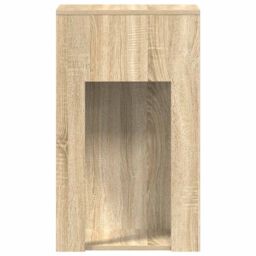 Berkfield Home Computer Tower Stand with Drawer Sonoma Oak 30x44x74 cm in Brown - Size: 30 x 44 x 74 cm - thumbnail 6