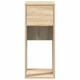 Berkfield Home Computer Tower Stand with Drawer Sonoma Oak 30x44x74 cm in Brown - Size: 30 x 44 x 74 cm - thumbnail 5