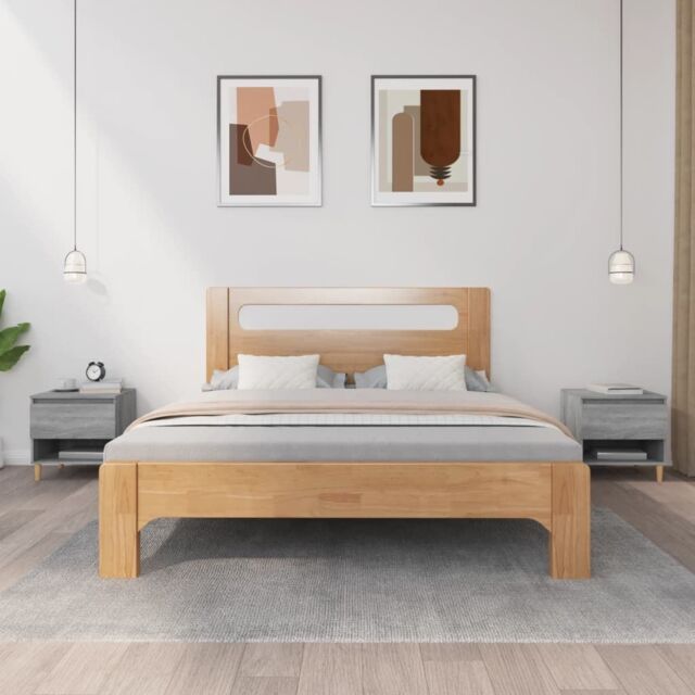 Berkfield Home Bedside Tables 2 pcs Grey Sonoma 50x46x50 Engineered Wood - image 1