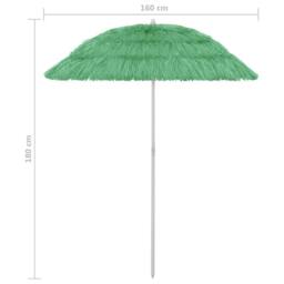 Berkfield Home Hawaii Beach Umbrella Green 180 cm - thumbnail 8