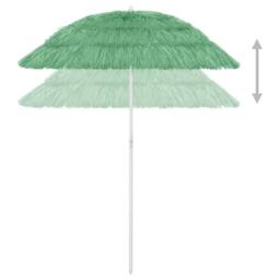 Berkfield Home Hawaii Beach Umbrella Green 180 cm - thumbnail 4