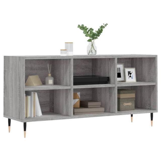 Berkfield Home TV Cabinet Grey Sonoma 103.5x30x50 cm Engineered Wood - image 1