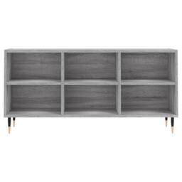 Berkfield Home TV Cabinet Grey Sonoma 103.5x30x50 cm Engineered Wood - thumbnail 4