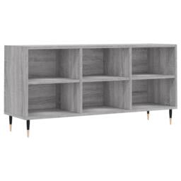 Berkfield Home TV Cabinet Grey Sonoma 103.5x30x50 cm Engineered Wood - thumbnail 3