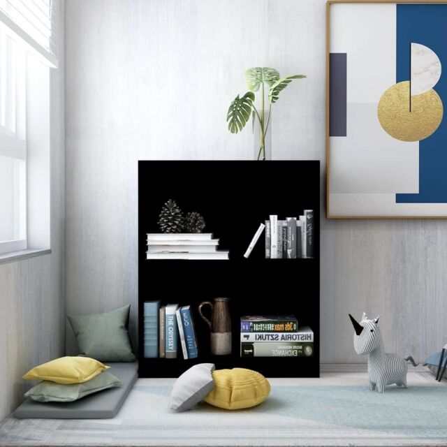 Berkfield Home Bookshelf Black 60x24x74.5 cm Engineered Wood - image 1