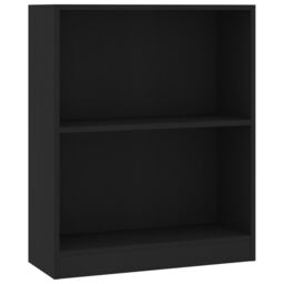 Berkfield Home Bookshelf Black 60x24x74.5 cm Engineered Wood - thumbnail 2
