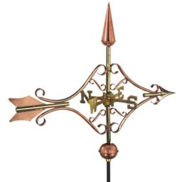 Good Directions Cottage Victorian Arrow Copper Weathervane - H59 x W54 x L28 cm - thumbnail 1
