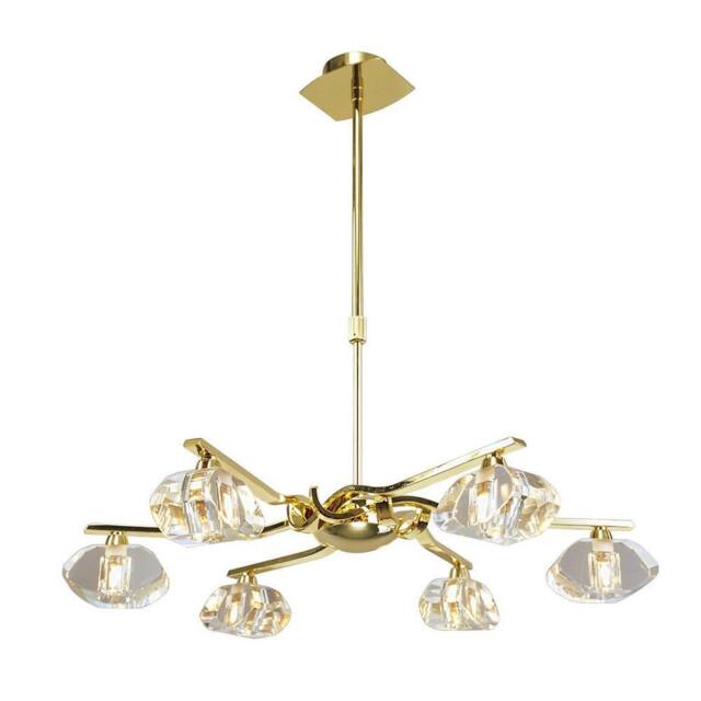 Netlighting Alfa Telescopic 6 Light G9 Polished Brass (Short Rod Included) in Yellow - image 1