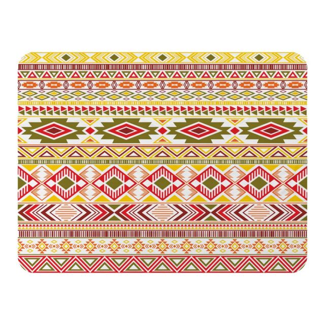 Benjamin Tate Design Aztec American Indian Pattern Blanket in Natural - Size: 120 cm x 150 cm - image 1