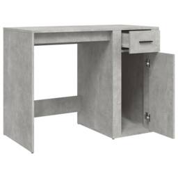 Berkfield Home Elegant Desk Concrete Grey 100x49x75 cm Engineered Wood - Size: 100 x 49 x 75 cm - thumbnail 7