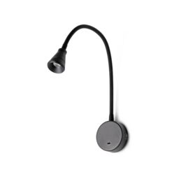 Netlighting Bel LED Indoor Wall Light Reading Lamp Black