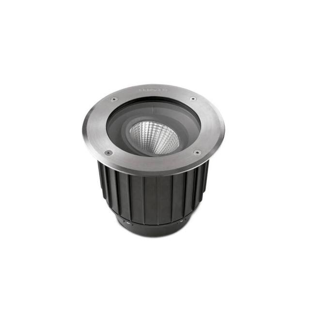 Netlighting Gea Outdoor LED Recessed Ground Uplight 22.3cm 2815lm 2700K IP67 in Grey