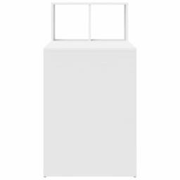 Berkfield Home Writing Desk White Engineered Wood Medium Storage Writing Desk - thumbnail 6