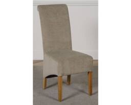Thats Furniture Oslo 90 x 90 cm Oak Small Dining Table & 4 Montana Fabric Chairs in Grey - thumbnail 6