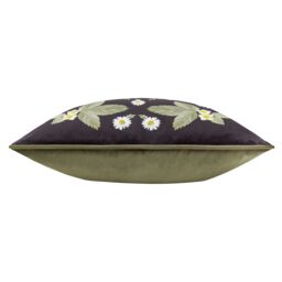 Wylder Nature Braywick Clarence Mirror Velvet Piped Cushion - Size: 43 cm x 43 cm - thumbnail 3