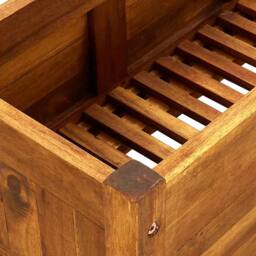 Berkfield Home Garden Raised Bed Acacia Wood 100x30x25 cm in Brown - Size: 100 x 30 x 25 cm - thumbnail 6