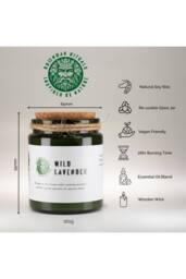 KDMD Greenman Woodwick Soy Candle Sage & Mintwood Fresh in Green - thumbnail 8