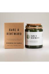KDMD Greenman Woodwick Soy Candle Sage & Mintwood Fresh in Green - thumbnail 2