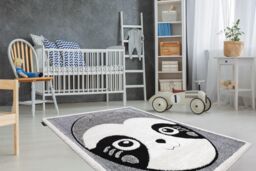 RugsX Modern Children's Rug in Grey - Size: 160 cm x 220 cm - thumbnail 4