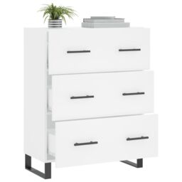 Berkfield Home Sideboard White 69.5x34x90 cm Engineered Wood - thumbnail 4