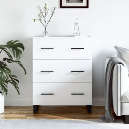 Berkfield Home Sideboard White 69.5x34x90 cm Engineered Wood - thumbnail 1