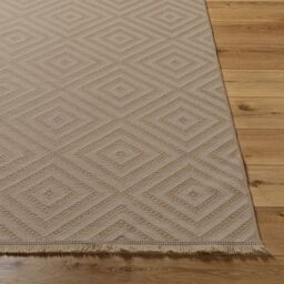 Livabliss Mystery-Washable Tan Beige Ivory Modern Jute Living Dining Rug - Size: 150 cm x 250 cm - thumbnail 5
